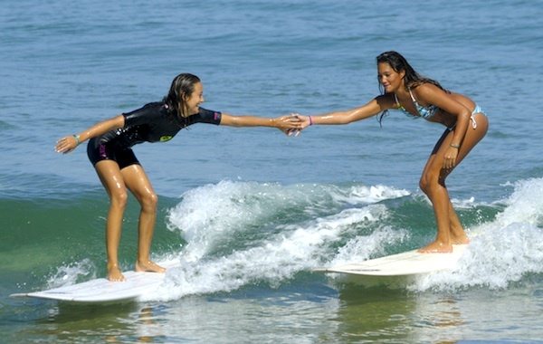 regular or goofy foot sup surfer