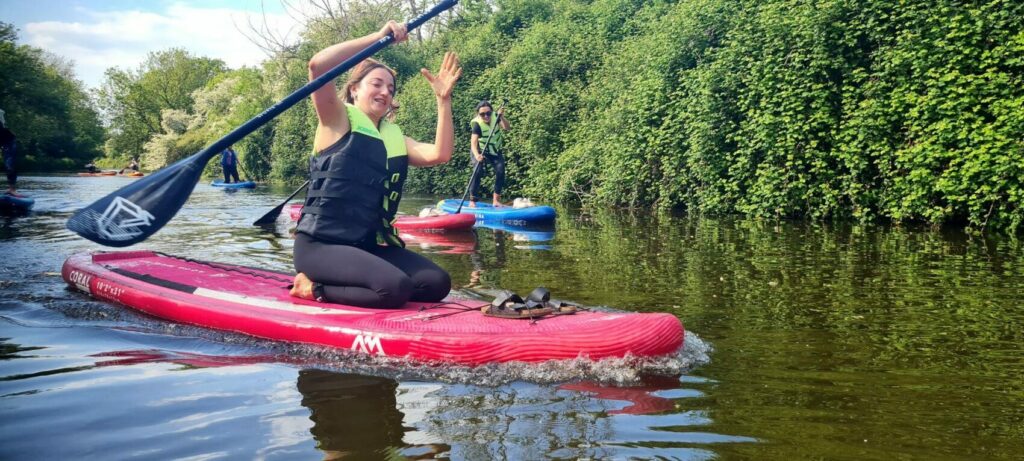 Hen Parties and Stag Do's Paddle board lesson on Chichester Canal
