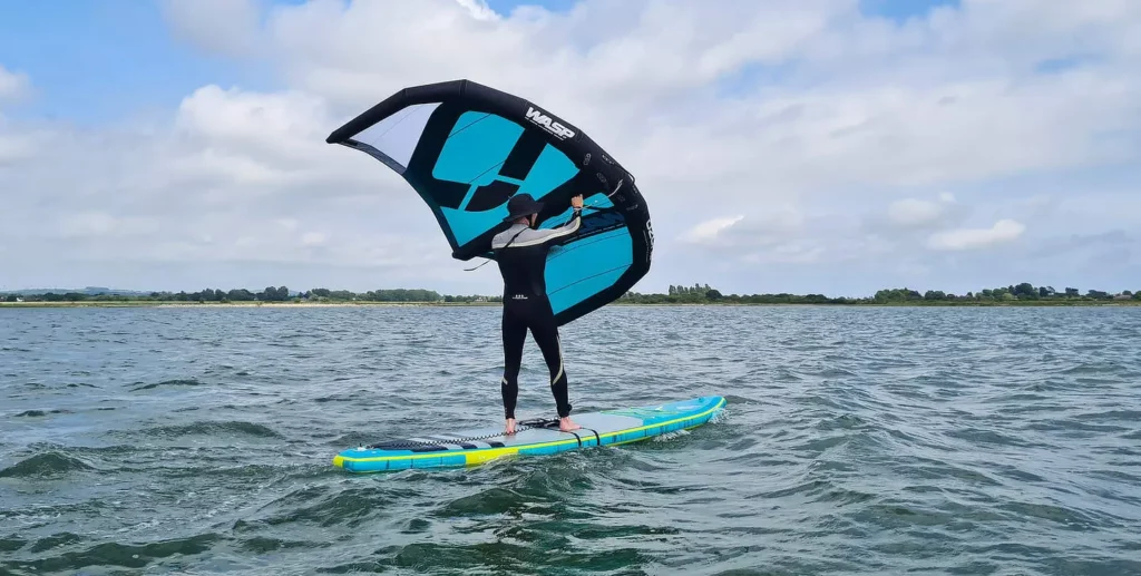 wing sup and wing foil lessons in chichester harbour, near bracklesham and the witterings