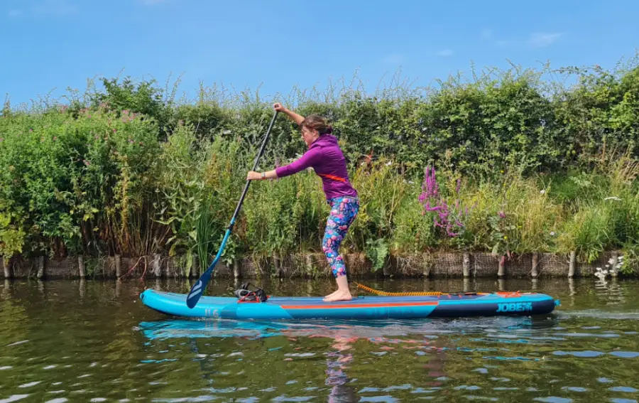 Paddle board lessons on Chichester canal.