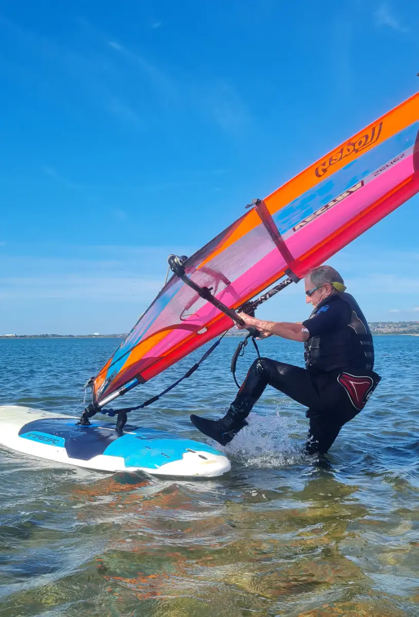 Windsurfing lessons near chichester harbour, bracklesham and the witterings